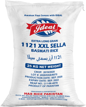 1121 sella basmati rice, 50kg pp bag
