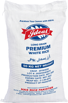 386 white rice, 50kg pp bag