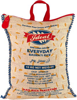d98 basmati rice, 10kg jute bag