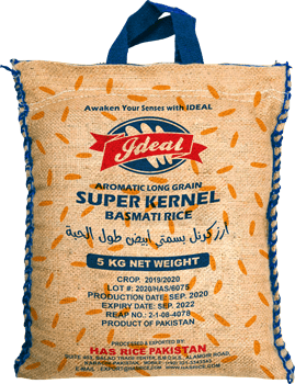 super kernel basmati rice, 5kg jute bag